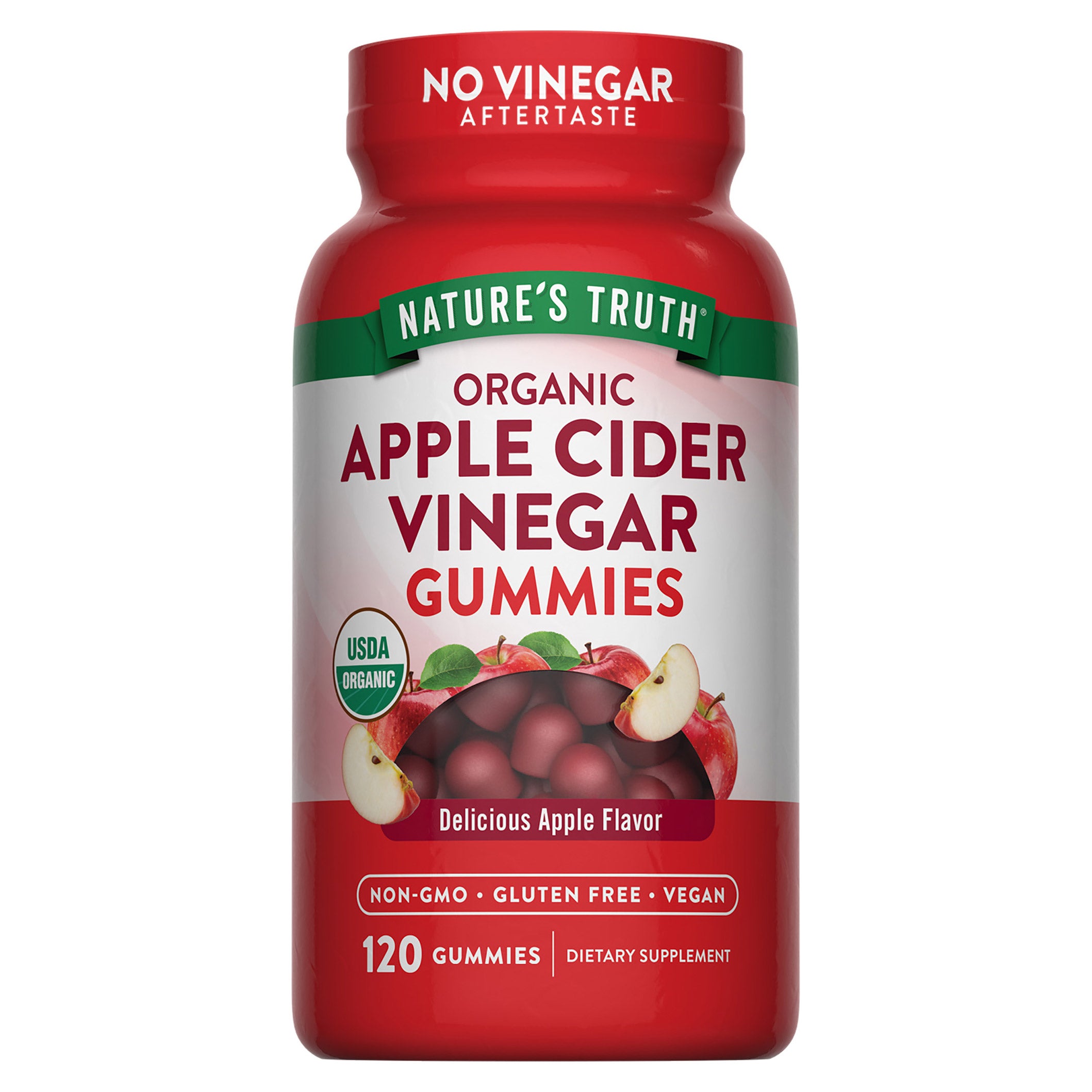 USDA Organic Apple Cider Vinegar 500 Mg., 120 Gummies