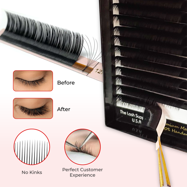 Magic Lash (Easy Fan - Self Fanning Lashes) - D - 9mm