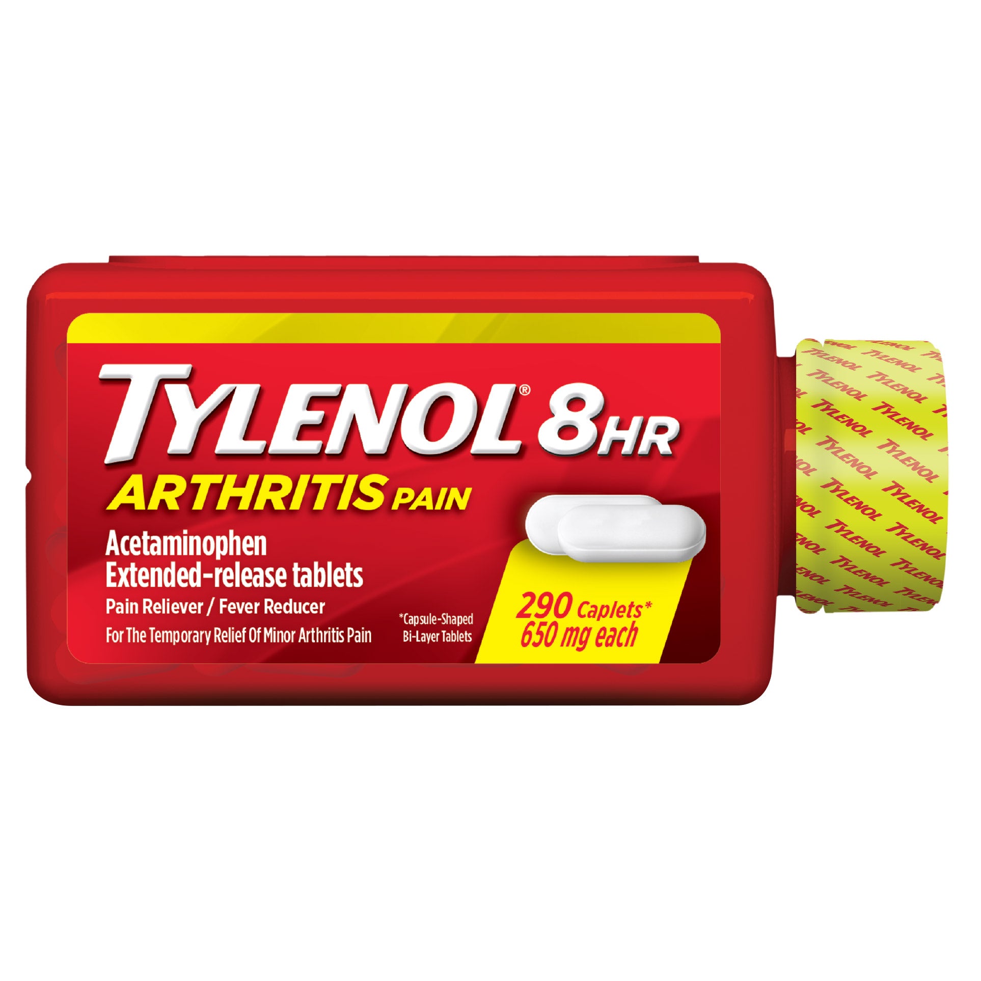 8 Hour Arthritis & Joint Pain Extended-Release Acetaminophen 650 Mg, 290 Caplets