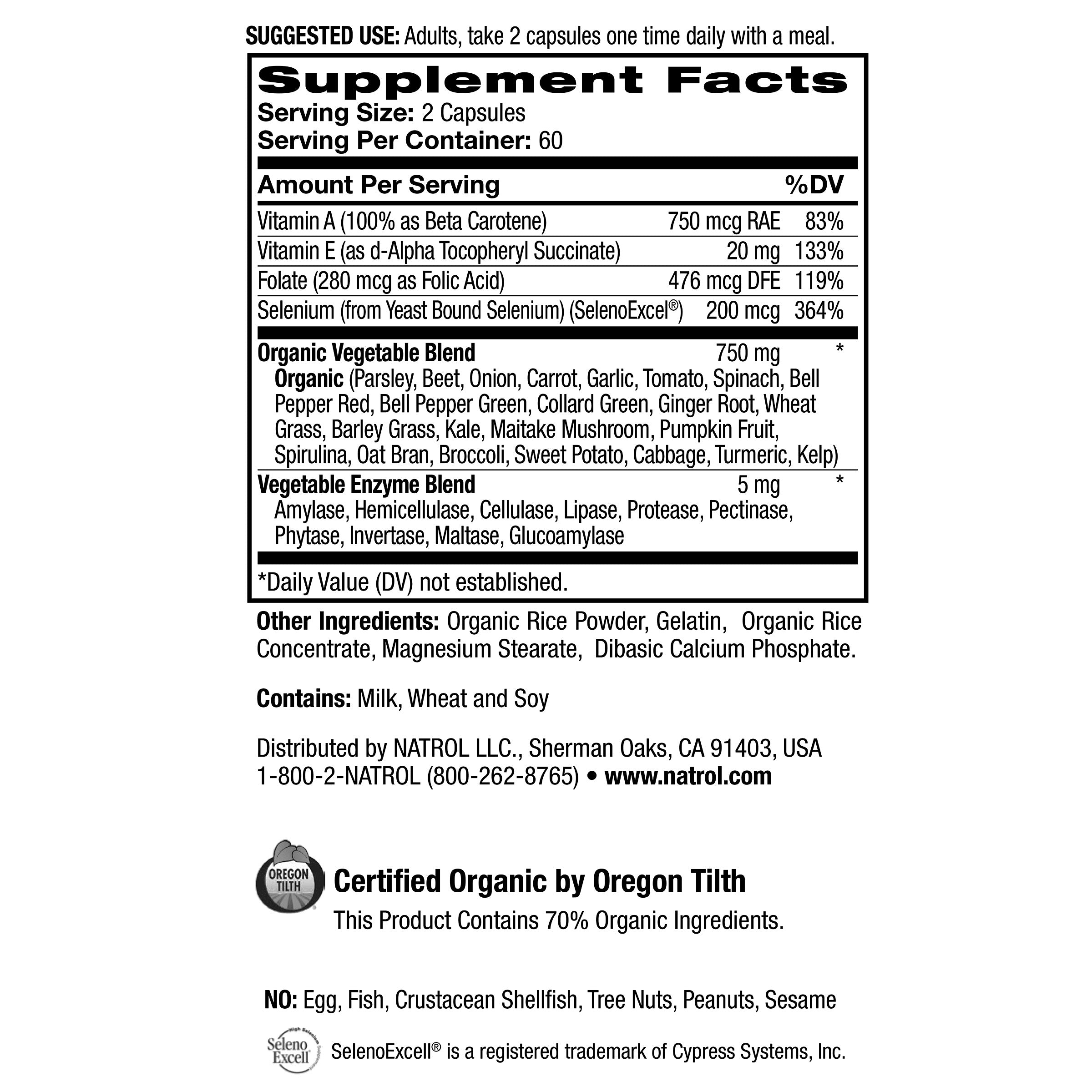 Juicefestiv Daily Fruit & Veggie, 240 Capsules