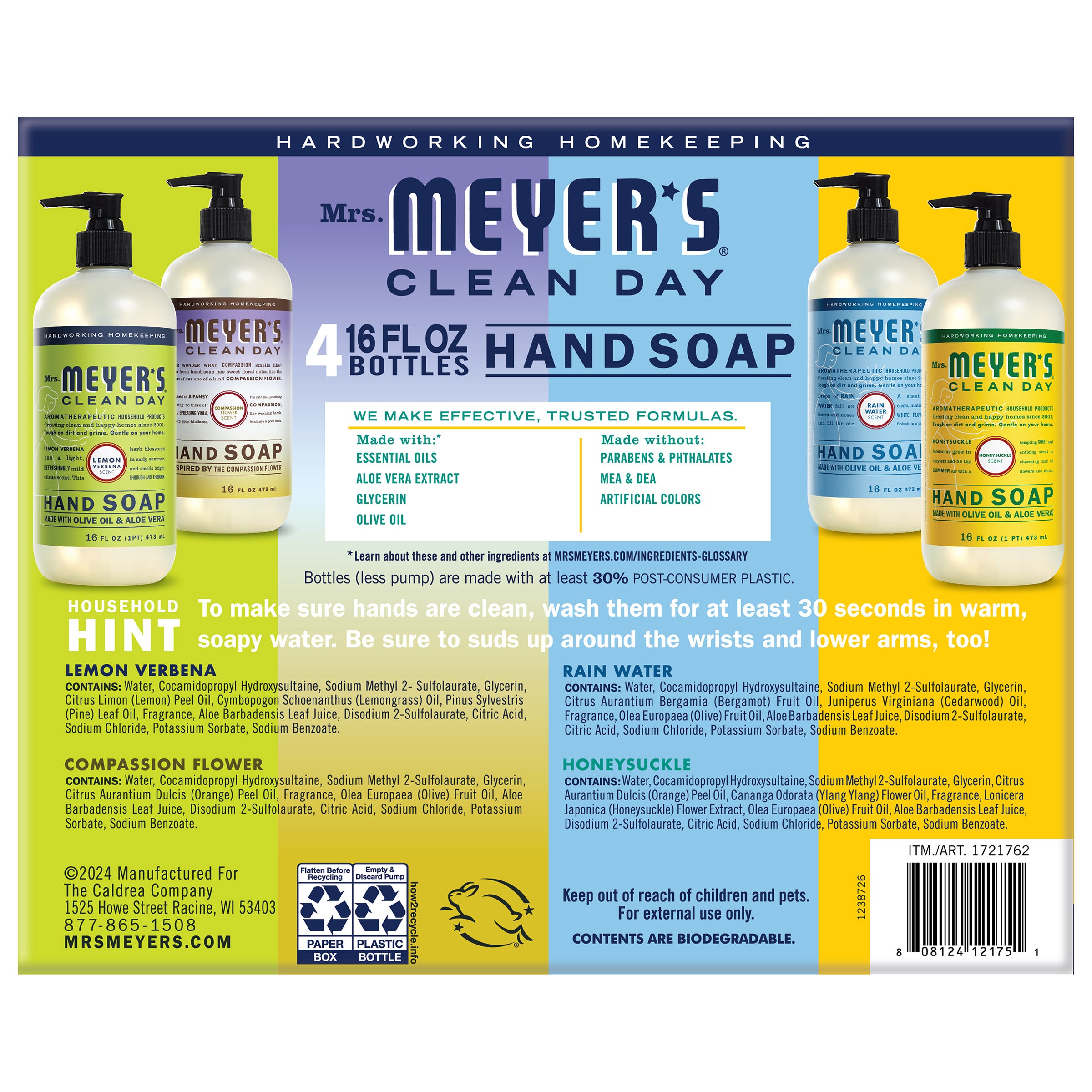 Clean Day Hand Soap, 16 Fl Oz - Set of 4