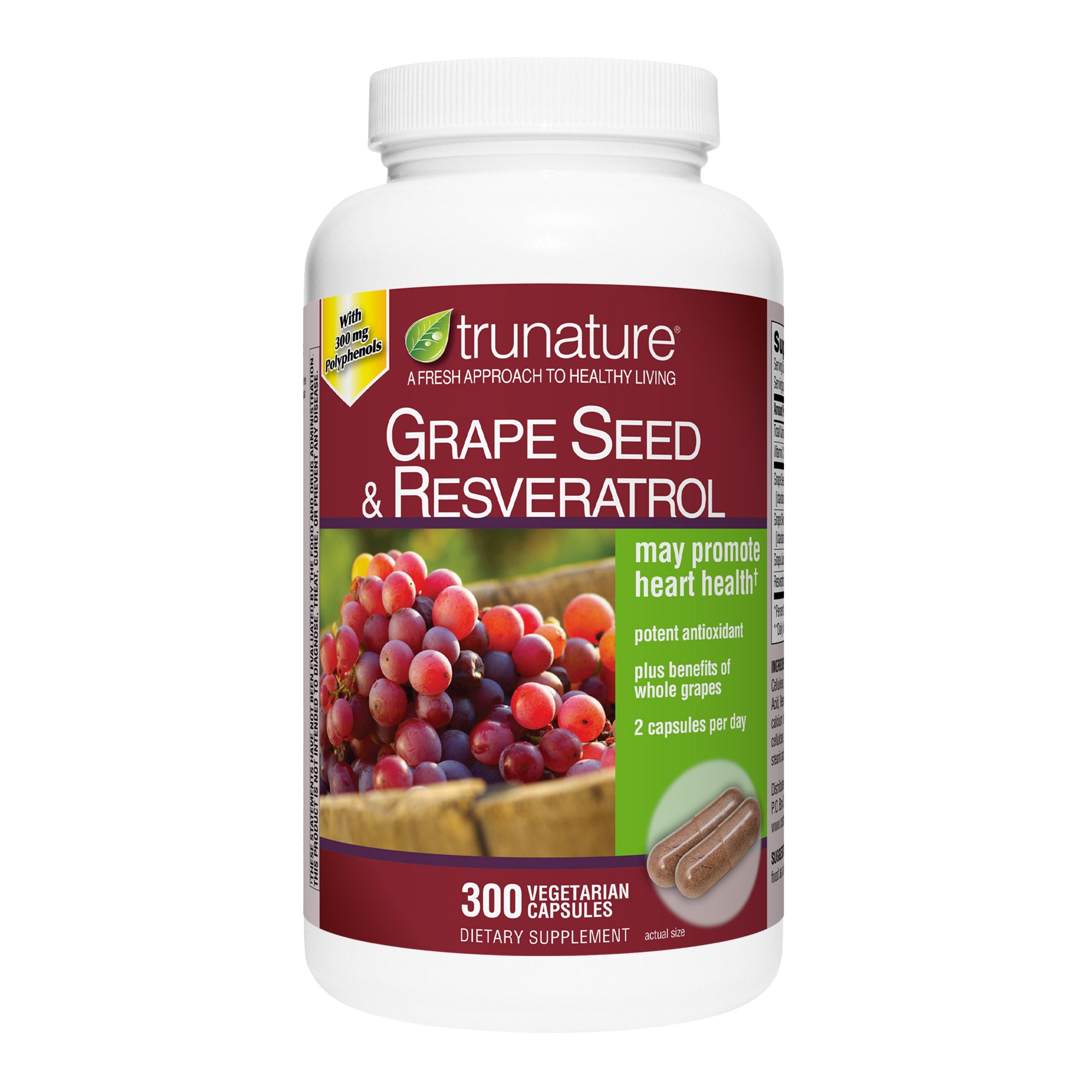 Grapeseed with Resveratrol, 300 Capsules