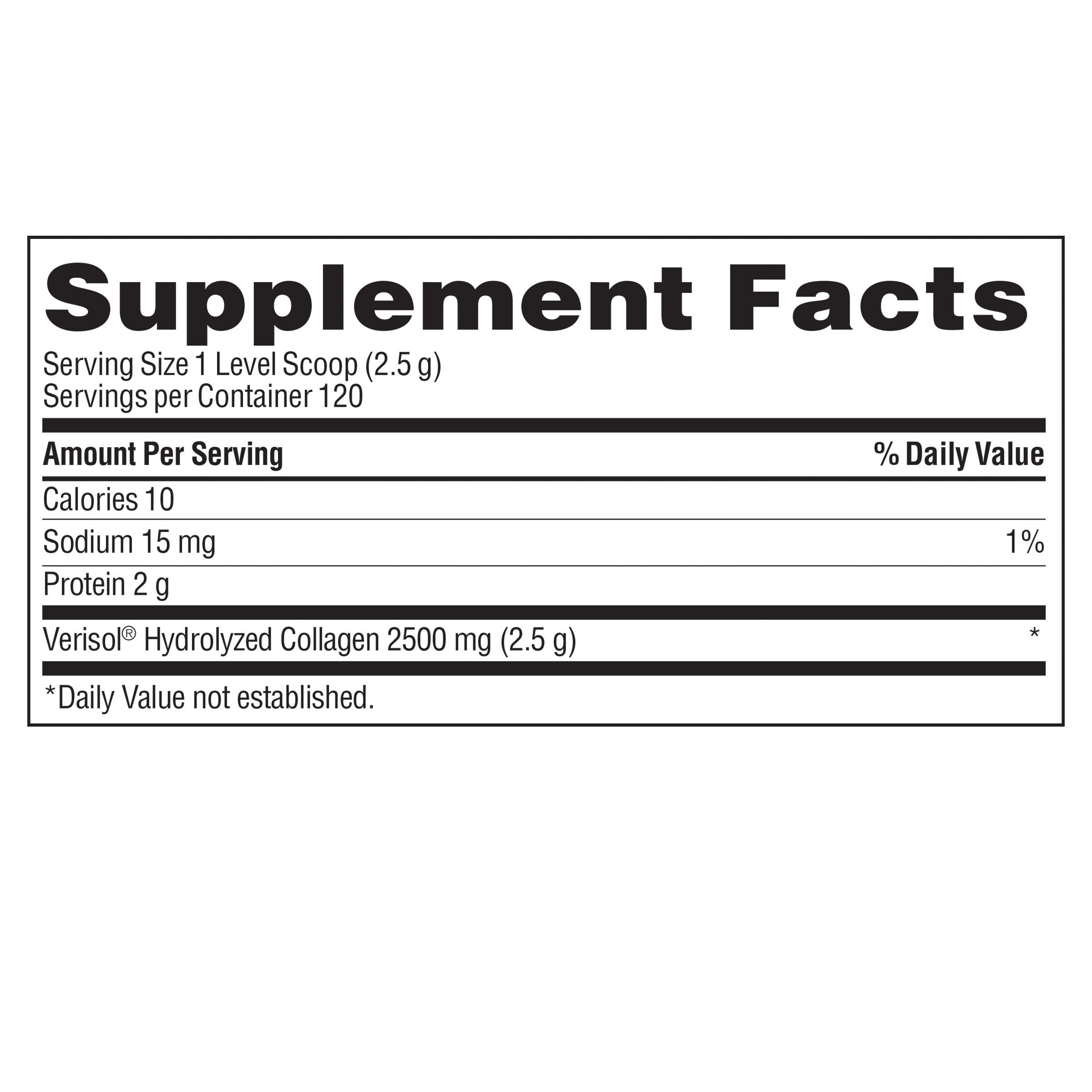 Verisol Collagen Powder 2,500 Mg., 10.58 Ounces
