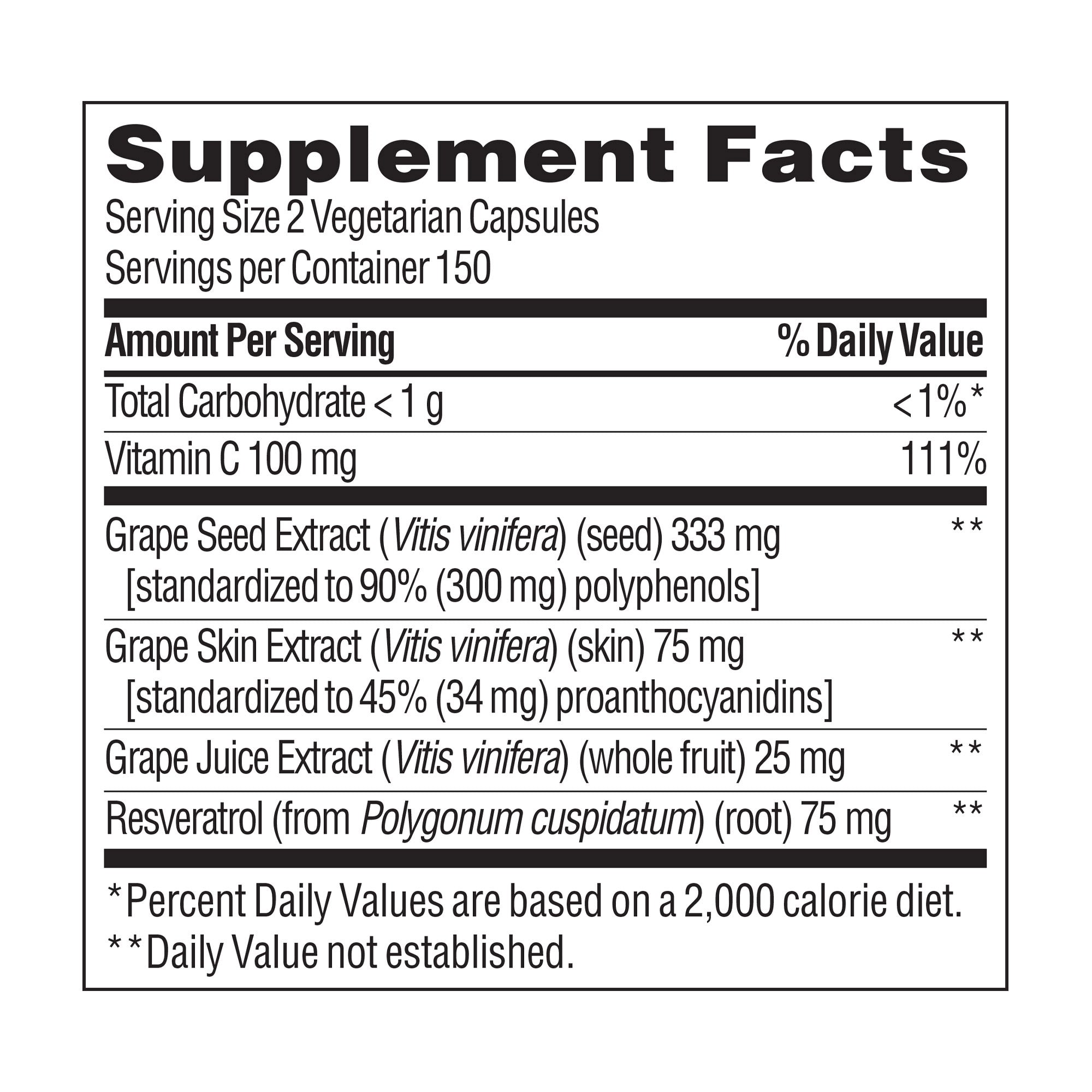 Grapeseed with Resveratrol, 300 Capsules