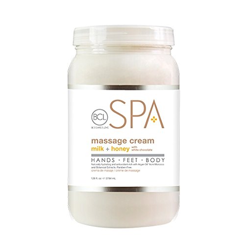 BCL Spa Massage Cream Milk + Honey with White Chocolate  (128 oz) - Case of 4