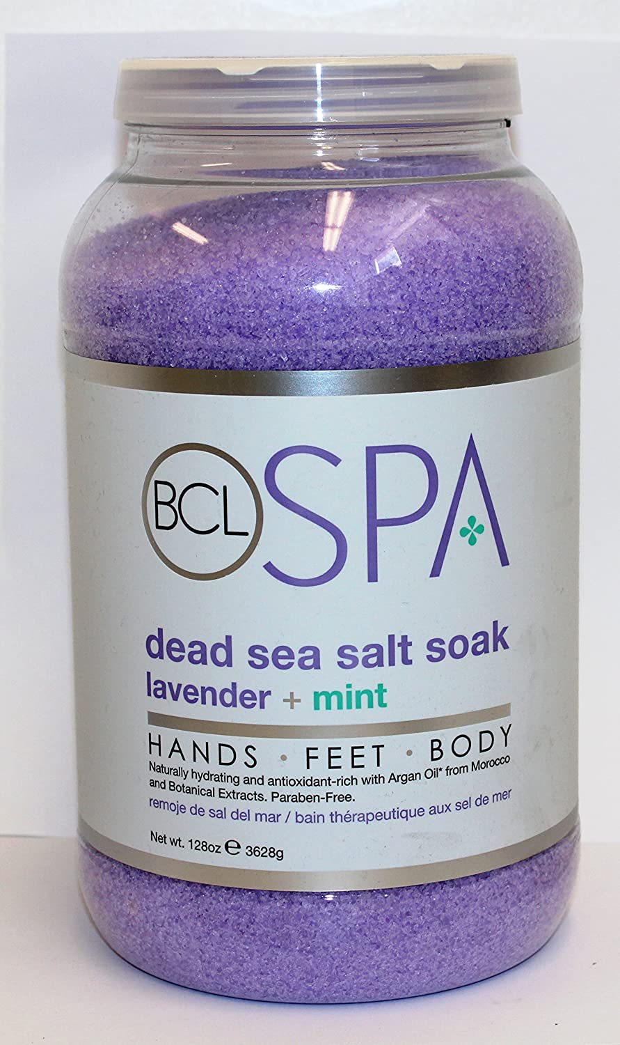 BCL Spa Dead Sea Salt Soak Lavender + Mint (128 oz) - Case of 4