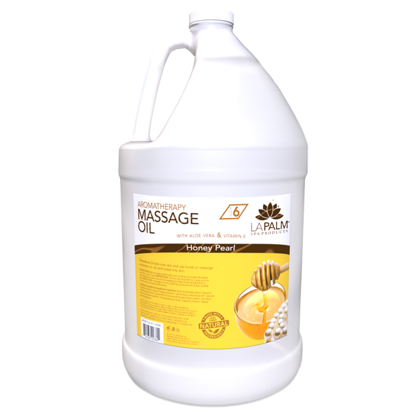 La Palm -  Massage Oil - Honey Pearl - Case of 4