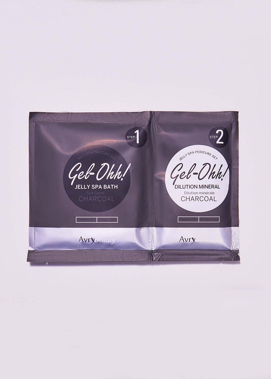 Avry Beauty Gel-Ohh Jelly Spa Bath - Charcoal Detox - Box of 30