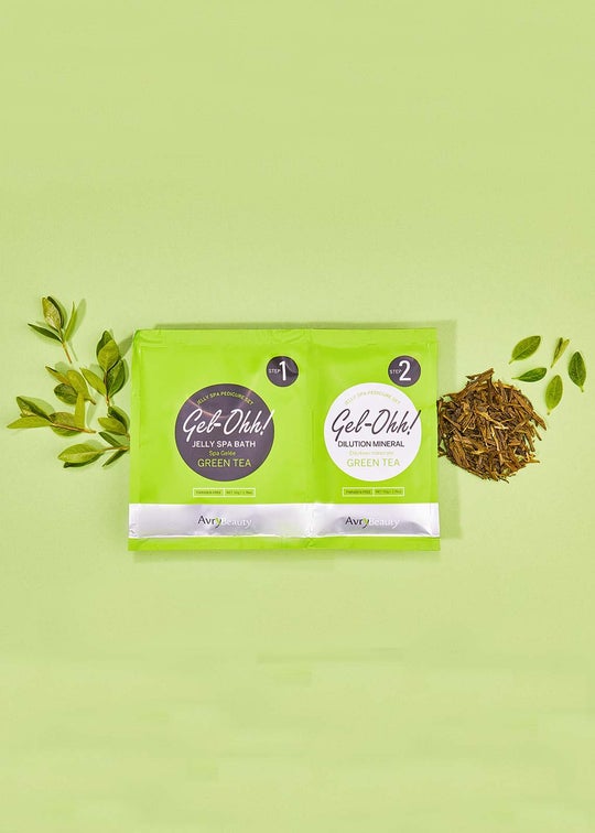 Avry Beauty Gel-Ohh Jelly Spa Bath - Green Tea - Box of 30