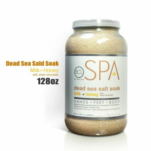 BCL Spa Dead Sea Salt Soak Milk & Honey With White Chocolate (128 oz) - Case of 4