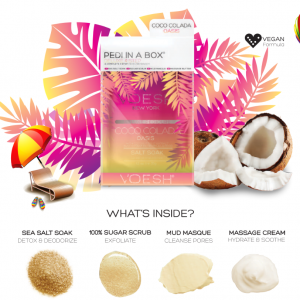 VOESH Deluxe Pedicure 4 Step - Coco Colada Oasis - Kit