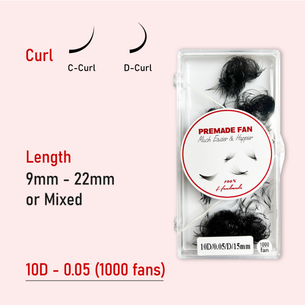 10D 0.05 (1000 fans - Bulk) - CC - 10mm
