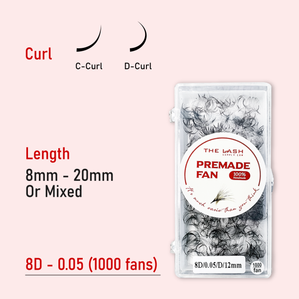 8D 0.05 (1000 fans - Bulk) - C - 16mm