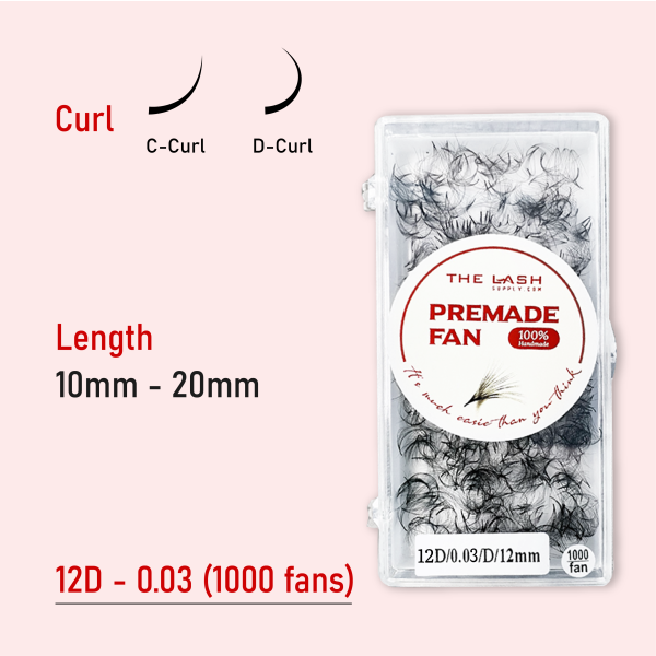 12D 0.03 (1000 fans - Bulk) - 10mm - D