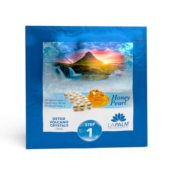La Palm Volcano Deluxe Pedicure 5 Step - Honey Pearl - Case of 36