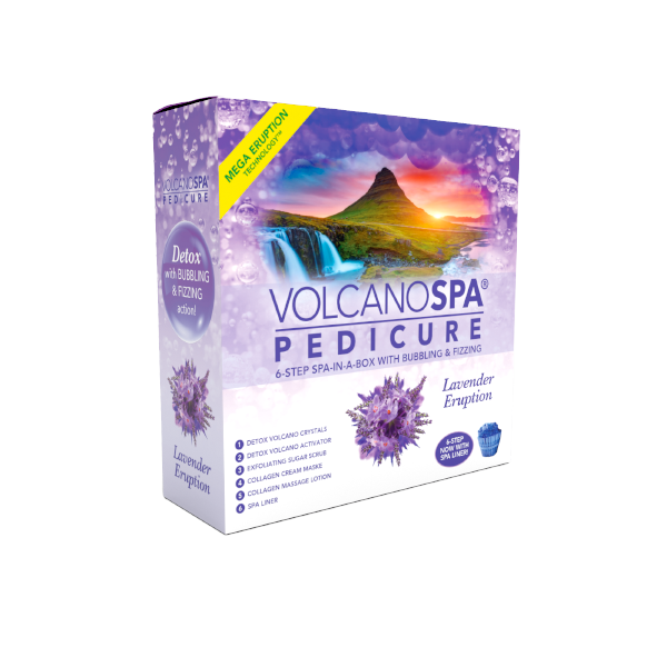 La Palm Volcano Deluxe Pedicure 5 Step - Lavender Eruption - Case of 36