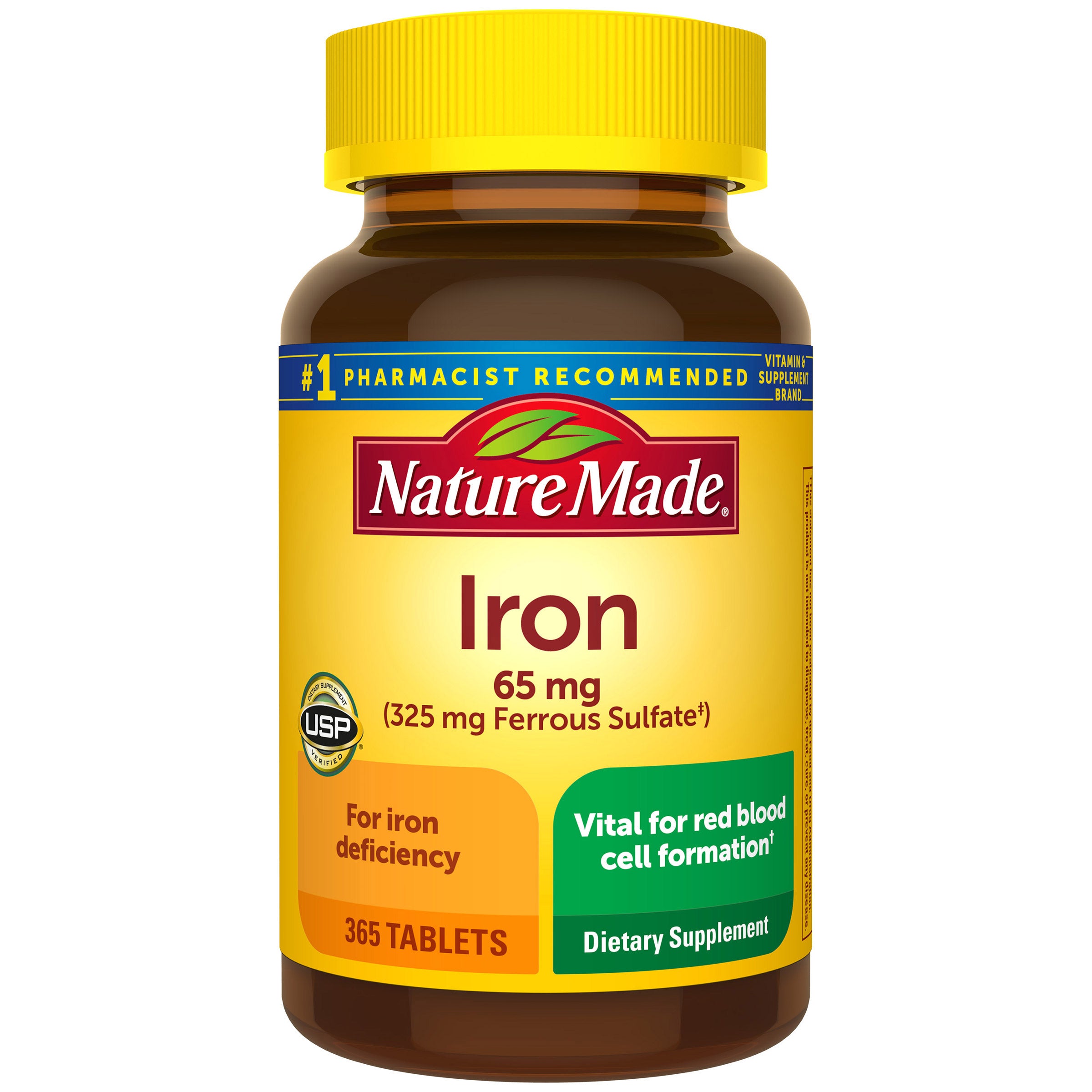 Iron, 65 Mg, 365 Tablets