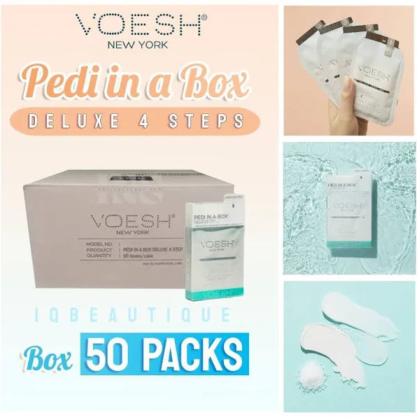 Voesh Deluxe Pedicure 5 Step Glimmer - Unicorn - Case of 50