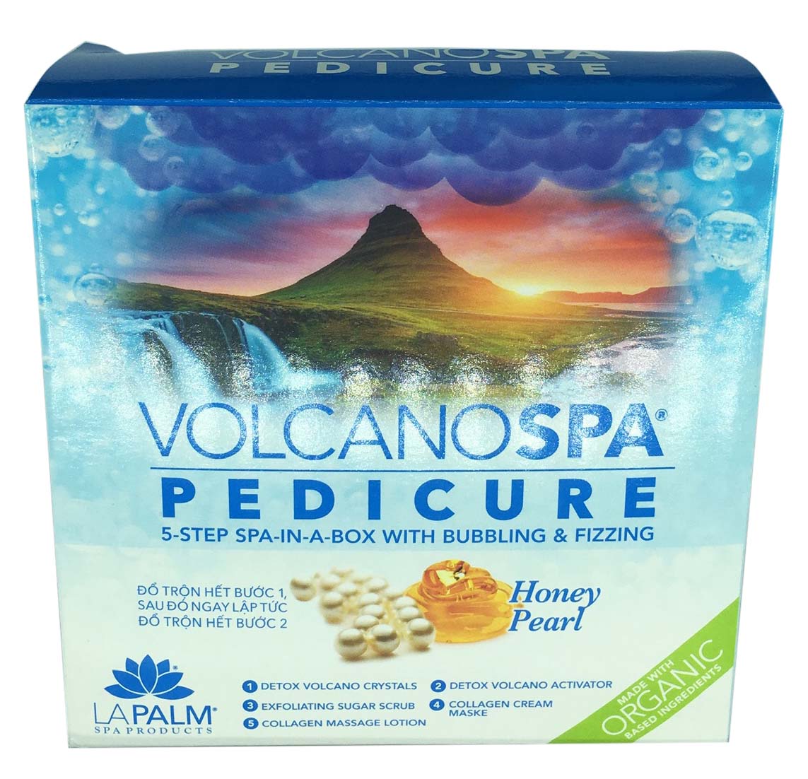 La Palm Volcano Deluxe Pedicure 5 Step - Honey Pearl - Case of 36