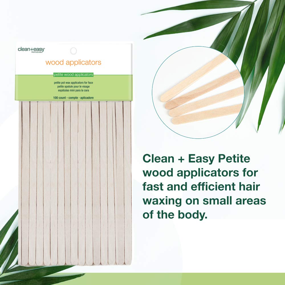 Clean Easy Wooden Wax Sticks Petite Disposable Spatula - Box of 144