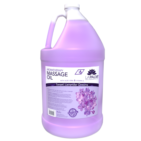 La Palm -  Massage Oil - Lavender - Case of 4