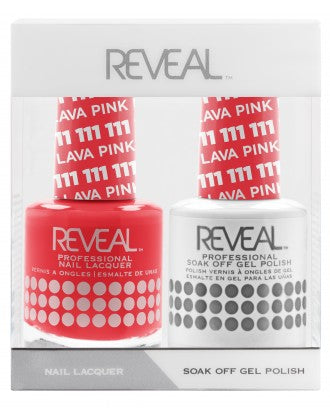 Reveal Duo Gel and Nail Lacquer Set - 111 Pink Lava